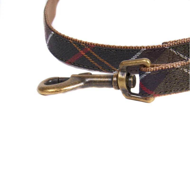 Barbour Tartan Webbing Dog Lead -1